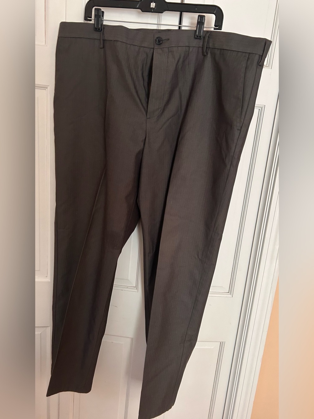 Dockers Men's Grey Pinstripe Pattern Dress Pants